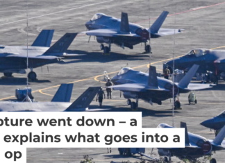 U.S. military fighter jets sit on the tarmac at José Aponte de la Torre Airport in Puerto Rico, on Jan. 3, 2026. Miguel J. Rodriguez Carrillo / AFP via Getty Images